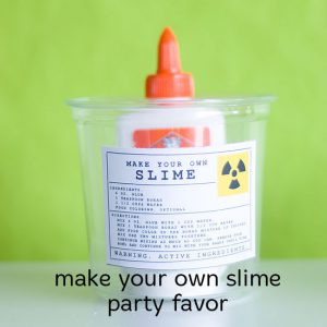 diy slime party favor