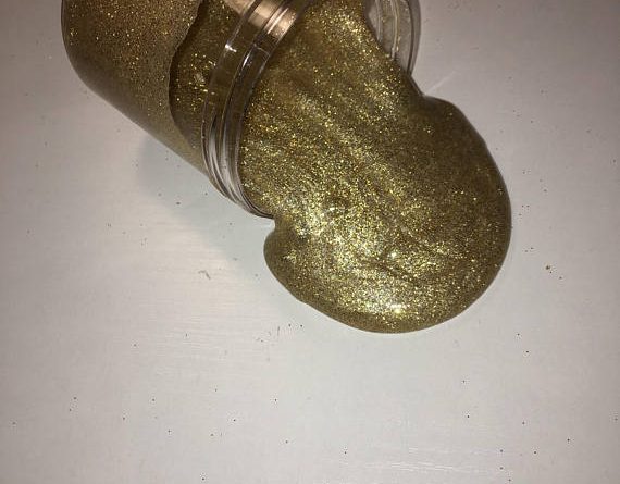 Gold Glitter Slime